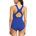 thumbnail image 3 of Baleaf Women's One Piece Bathing Suit Conservative Athletic Racerback One Piece Training Swimsuit Swimwear Royal Blue 34/Small, 3 of 7