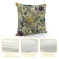 thumbnail image 4 of GOSMITH  Floral Throw Pillow Cover Vintage Art Nature Irises Flower Leaves Rectangle Pillow Cases Home Decorative Cushion Cover for Bed Sofa Purple Green, 4 of 5