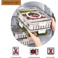 thumbnail image 2 of Snack Tray with Lid and Handle, Portable Box Snack Container Display Tray, 4 Partitions, 2 of 4