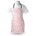 thumbnail image 4 of Oriental Apron, Monochrome Design Repeating Pattern with Floral Hexagonal Lace Grids Motif, Unisex Kitchen Bib with Adjustable Neck for Cooking Gardening, Adult Size, Blush White, by Ambesonne, 4 of 4