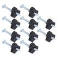thumbnail image 2 of Kit de 10 Pcs de Boulons et Manchons en Acier Inoxydable - Boulons Filetés en T M8*100mm avec Écrous et Rondelles Assortis, Solution de Serrage Robuste pour le Travail du Bois, Fixation et Localisation de Pièces Métalliques, 2 of 6