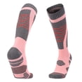 thumbnail image 3 of Calcetines Térmicos Esquí para Invierno Medias Tubo Senderismo Mujer () Rosa, 3 of 4