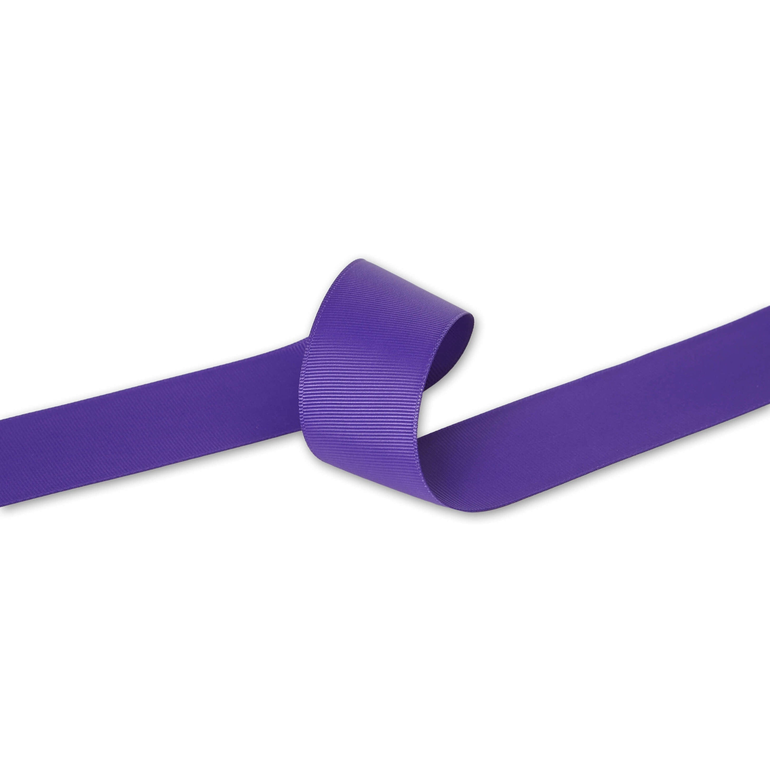 Keedil® Grosgrain Taffeta Polyester Ribbon For Gift Wrapping, Bows, Sewing, Crafting, Hair Accessories, & Décor (1.5") - Purple (50 Yards)