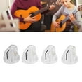 thumbnail image 1 of Guitar Effect Pedal Knob Accessory, Transparent 4Pcs Easy Adjusting Plastic Effect Pedal Knob  For Instrument, 1 of 8