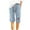 Blue, variant on Iyufng Shorts for Women Plus Size 4Th of July Casual Linen Shorts Women,Cotton and Linen Fashionable Printing Elastic Waist Drawstring 5-inch Shorts