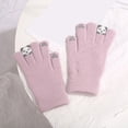 thumbnail image 4 of Cute Panda Winter Knitted For Touchscreen Riding Five Finger Thermal Mittens Windproof Cold Weather, 4 of 4