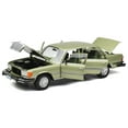 thumbnail image 2 of 1979 Mercedes-Benz 450 SEL (US Version) Silver Green Metallic with Green Interior 1/18 Diecast Model Car by Norev, 2 of 5