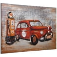 thumbnail image 3 of Empire Art Direct "Red car" Primo Mixed Media Hand Painted 3D Iron Wall Sculpture, 3 of 5
