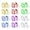 Multicolor, variant on 12 Pack Fairy Lights Battery Operated String Lights 6.6ft 20 Led Waterproof Silver Wire Light for DIY Party Wedding Christmas Valentines Day Decoration
