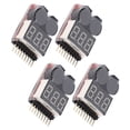 thumbnail image 3 of Alarma del probador de bajo voltaje de la batería NikouMX Monitor probador de voltaje de batería Lipo 4 PCS 2 en, 3 of 8