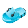 thumbnail image 4 of Honeeladyy Toddler Slides Sandals Summer Slip-On Sandals Shower Beach Pool Anti-slip Slippers Water Shoes for Kids Birthday Gift Sky Blue 3-4Years, 4 of 6