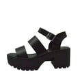 thumbnail image 2 of Soda Women's Shoes Account Strappy Platform Block Heel Sandals, 2 of 5
