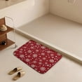 thumbnail image 6 of Red Welcome Door Mat,Snowflakes Themed Front Door Rug, Outdoor Rug, Entrance Carpet, Farmhouse Front Porch Rug Decor Door Mat for Outdoor Indoor/Front Door/Kitchen 16"x24", 6 of 8