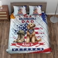 thumbnail image 2 of I'm a Goldendoodle Dad and a Veteran, Nothing Scares me Happy Father's Day Quilt Bedding Set Doodle Dog Lover Gifts Idea 1 Blanket Bed Cover 2 Pillowcases - 00006, 2 of 5