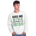 thumbnail image 5 of Funny Kiss Me I'm Irish St Patricks Sweatshirt for Men or Women Brisco Brands L, 5 of 6