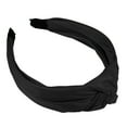 thumbnail image 5 of Unique Bargains 1 Pcs Hairband for Women Faux Leather Knotted Headband Black 1.57 Inch Wide, 5 of 7