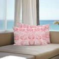 thumbnail image 2 of Outdoor Waterproof Pillow Covers Pack of 2, Pink Seashell Summer Coastal Watercolor Cute Decorative Throw Pillowcases Cushion Covers for Garden Patio Tent Sofa Couch, 20x12 inch, 2 of 8