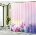 thumbnail image 5 of Ambesonne Pink Shower Curtain, Lavender Violet Flowers, 69"Wx84"L, Lilac Purple, 5 of 5