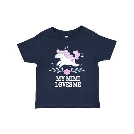 

Inktastic My Mimi Loves Me Unicorn Gift Toddler Toddler Girl T-Shirt