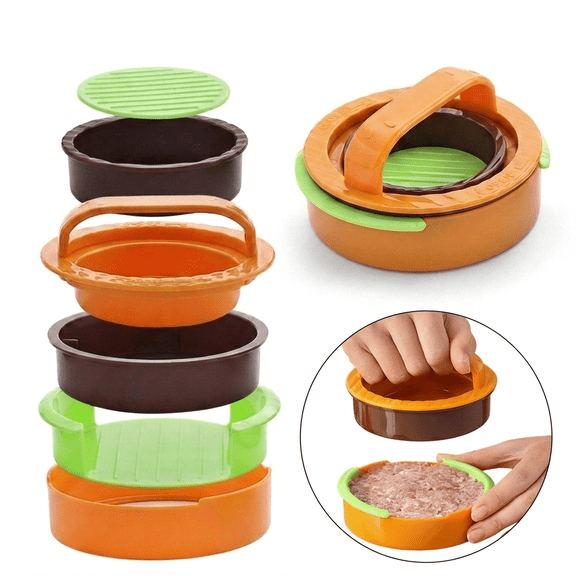 ROSEXIXI Smash Burger Press, Round Hamburger Patty Maker Manual Meat Smasher Tool, Non-Stick Burger Shaper for Outdoor Griddle BBQ and Home Kitchen Cooking, 5 Inch