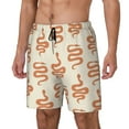 thumbnail image 2 of Balery Hand Drawn Snake Mens Swim Trunks Swim Shorts for Men Quick Dry Inseam Beach Shorts with Compression Liner Pocket-Small, 2 of 9