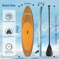 thumbnail image 2 of 10' Inflatable Stand up Paddle Board Kayak, with Premium Accessories, Waterproof Dry Bag for Adult, with Ultralight ,Non-Slip Deck, Adjustable Paddle, 2 of 10