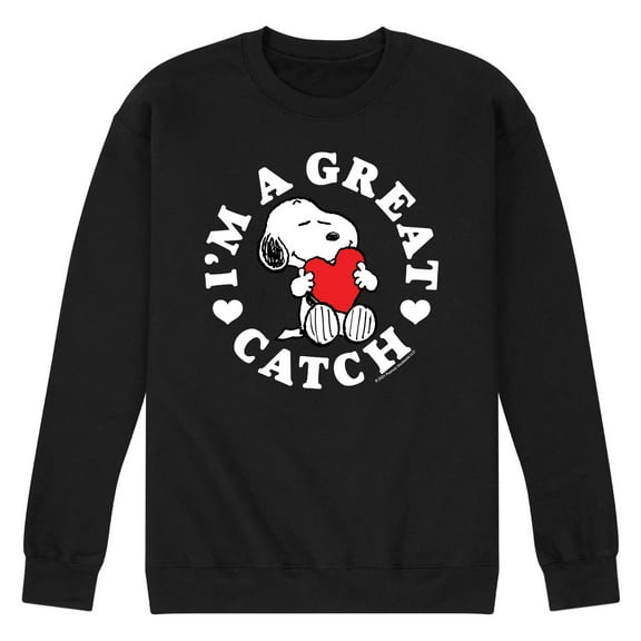 Peanuts - Great Catch - Men's Crew Fleece