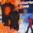 thumbnail image 2 of YoaNJYGR under Desk Exercise Step Cycle Seated Bike Pedal 2 Area Heating Vest Unisex Outdoor Warm Clothing Heated for Riding Skiing Fishing USB Plug In Heated Vests, 2 of 8