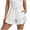 #08 White 【Mix, Match & Rotate: Stock Up on Daily Colors】, variant on Women's Elastic Waist Solid Color Skorts with Pockets, Shorts for Women, Summer Casual Shorts with Bow-Knot, Lightweight Outdoor Athletic Gym | UKHCCC,Black L