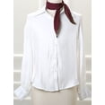 thumbnail image 5 of Bufanda de cuello de cinta con rombos de color sólido para mujeres Inspire Chic en rojo vino, 5 of 5