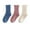 Blue, variant on Cethrio Kids Girls Mid Socks, Cotton 3 Pack Soft Breathable Ruffle Sock Army Green Size 3-5 T