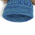 thumbnail image 5 of Zwiiyzr 1-11Y Kids 3 Pcs Winter Knit Beanie Hat Scarf and Gloves Set Thick Warm Ski Hat With Pompom for Girls Boys Blue, 5 of 5