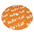 thumbnail image 5 of Cauagu 48" Christmas Tree Skirt Hello Fall Pattern Christmas Tree Decorations Tree Mat for Xmas Decorations Occasion Holiday Home Decor -48", 5 of 7