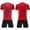 Red, variant on Boys Soccer Uniform Outfits 2-Piece Quick-Dry T-Shirt&Shorts Performance Football Athletic Set Red Size 9