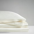 thumbnail image 5 of Comfort Classics Satin Wrinkle-Free Luxurious 6-Piece Sheet Set, Full, Ivory, 5 of 10