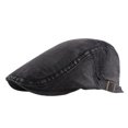 thumbnail image 1 of Beret Hat Breathable Retro Style Solid Color Adjustable Non-Fading Decorative Soft Women Men Denim Beret Cap Decor for Camping, 1 of 10