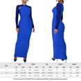 thumbnail image 2 of Vestido Vestido ajustado para mujer Vestido sexy de cintura alta Traje de vacaciones con cremallera (Azul M) Kuymtek Azul T M para Mujer, 2 of 8