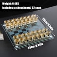 thumbnail image 2 of 33 Pcs Chess Drinking Game Set, Acrylic Board Game with 32 Shot Cups Strategy Party Game Set for Adult Party Night Gathering Festive Celebration Gift, 2 of 9