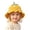 Yellow, variant on Cute Sun Hat for Toddler Girls Knitted Strawberry Bucket Hats Wide Brim Crochet Sunhats Baby Girl Gifts Red Size 1-4 Years