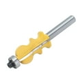 thumbnail image 4 of 8mm Shank Handrail Router Bit, 8mm Shank Handrail Milling Cutter, Carbon Steel Alloy Cutter Yellow Coating Head Line Molding, 4 of 8