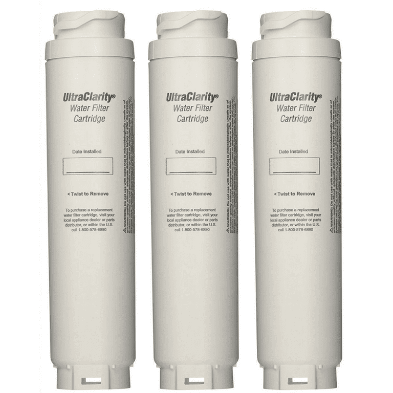 Bosch UltraClarity 644845 Refrigerator Water Filter Fits 9000194412 674655  B26FT70SNS-01 (3 Pack) 