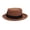 Khaki, variant on Men's Women's Vintage Felt Fedora Hat with Feather and Bow Accent – Short Brim Dress Cap for Parties and Daily Wear