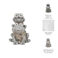 thumbnail image 5 of Frogs Piggy Back Ride with Solar Eyes Statue for Garden Decor - Stone Like Figurine for Front Porch, Outdoor Garden, Patio, and Yard Decor - Sculptural Yard Art for Entryway - 14", Gray & Yellow, 5 of 12