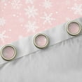thumbnail image 4 of Homewish Merry Christmas Curtains Pack of 2 (42x84 Each),Cute Christmas Snowflake Curtains Blackout,Pink White Bedroom Curtains For Girls Kids,Super Cozy Room Decor, 4 of 6