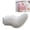 White, variant on Furry Cat Car Tail with Tail Drift, Wagging & Moving for Car, Adorable Plush Auto Tail, USB Rechargeable Remote Control Electric Decoration for Trunk Bumper(White)