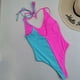 thumbnail image 4 of Mujeres verano moda sólido Patchwork vendaje tanque superior una pieza Bikini traje de baño mujeres traje de baño Fridja  nalpqowj52238, 4 of 4
