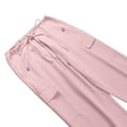 thumbnail image 6 of Pink Juniors Loose Fit Trousers Pants for Women Work Wild Cargo Workout Gym Casual Pleated Quick Dry Fall Summer Trousers Pants 2026 Clothes Trendy M, 6 of 8