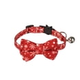thumbnail image 2 of CAROOTU Réglable Noël Col de Chat Breakaway avec Noeud Papillon Mignon et Cloche pour Chaton, 2 of 6