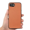 thumbnail image 4 of Compatible with iPhone 16e Case,Cute Woven Pattern Case for Women Men,Soft Shockproof Camera Protection Phone Case TPU Anti-Bumper Silicone Wireless Charging Case,Brown, 4 of 11
