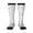 3 Black, variant on Rabbit Eating print thigh-high socks, crafted for both men and women with a stretchy, high-opaque design perfect for daily wear